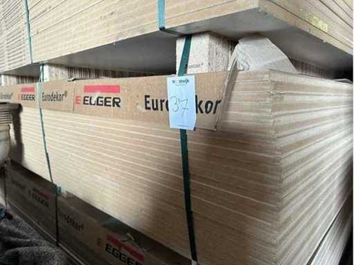 Mdf 1950 x 2070 x 16 mm. Eichenweiß mit Maserung (25x)