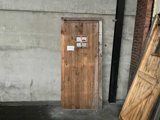 Douglas buitendeur in kozijn 200x76 cm