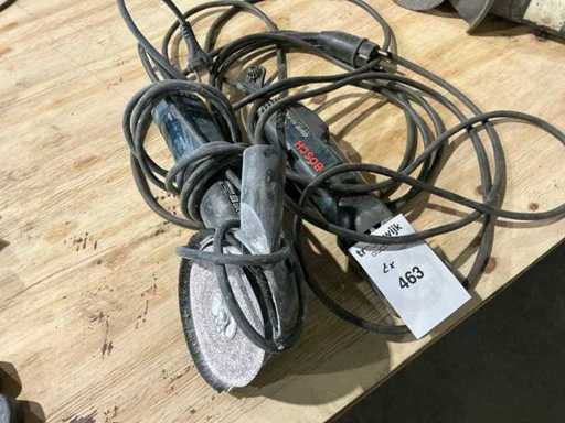 Bosch GWS 14-125 Schleifer + Bosch GWB 10 RE Winkelbohrer