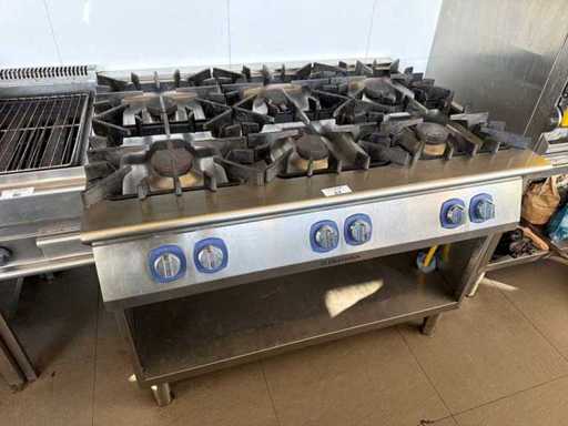 Electrolux professionele 6-pits gasfornuis