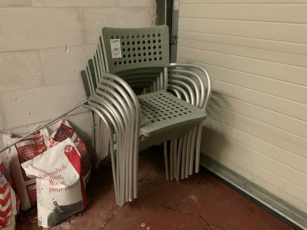 garden chairs (8x)