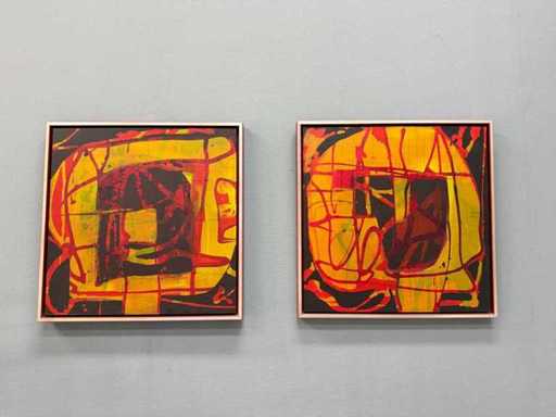Pittura - Uovo o gallina - Dittico - Erik Kouw