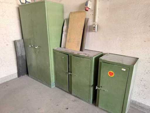 (3x) Szafki stalowe / warsztatowe