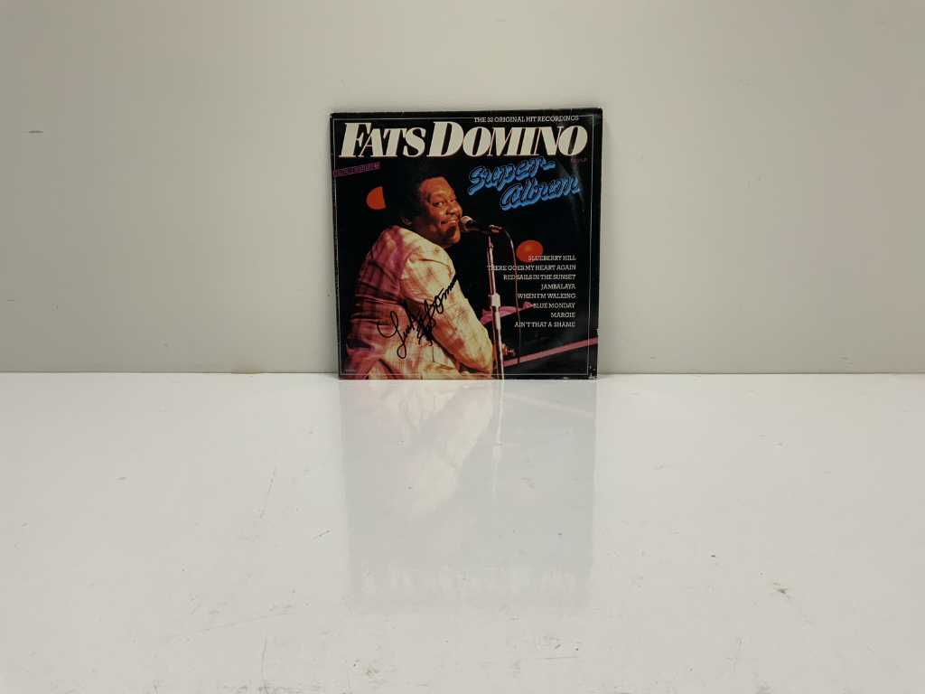Gesigneerde Fats Domino vinyl plaat