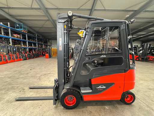 2017 Serwis + UVV 09/2026 Linde E30 3.000kg Duplex Free Lift 3rd + 4th Valve Electric Wind Camera