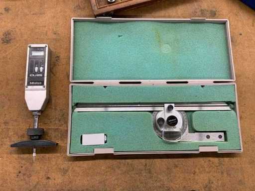 Mitutoyo 575-113 Afschuiningsgradenboog en meetklok met diepte opzetstuk