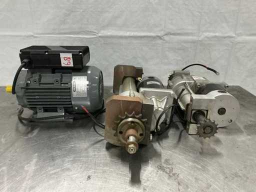 Moteur électrique et boîte de vitesses électrique (3x)