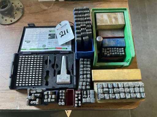 Batch of Punch Letters and Punch Numbers