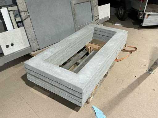 Grabkantenbeton 1800x800 mm