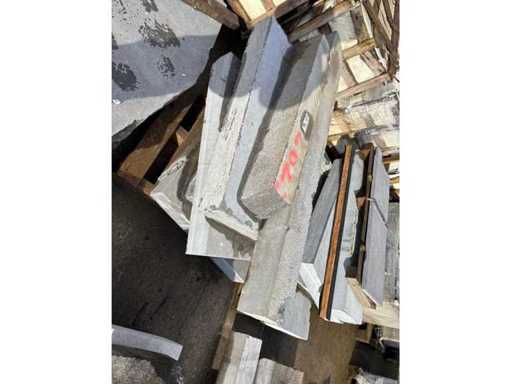 Różne niebieskie kamienie (6x)