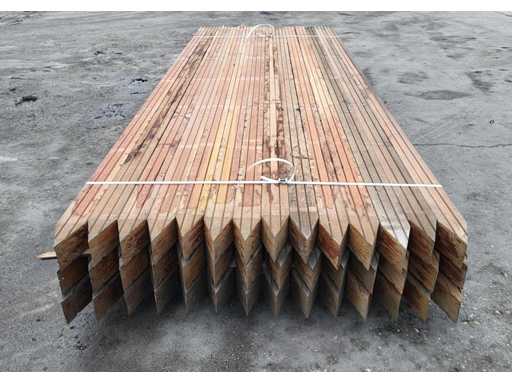 42x Kapur palen 68 x 68 mm, lengte 275 cm 