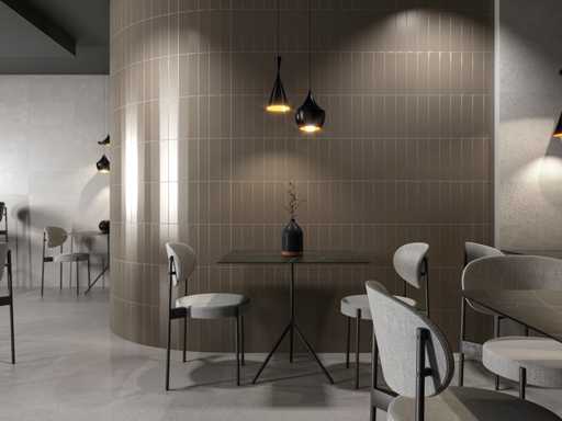 Carrelage mural 48m2 Fois Taupe matt 7,5x30cm