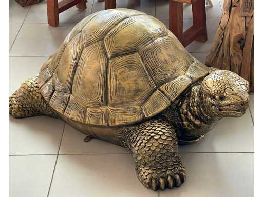 Turtle / Schildpad L130cm Gold