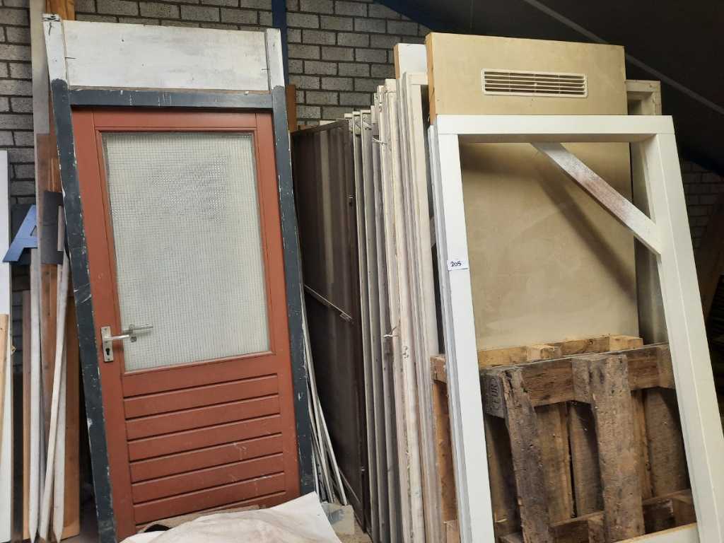 Batch of frames and doors