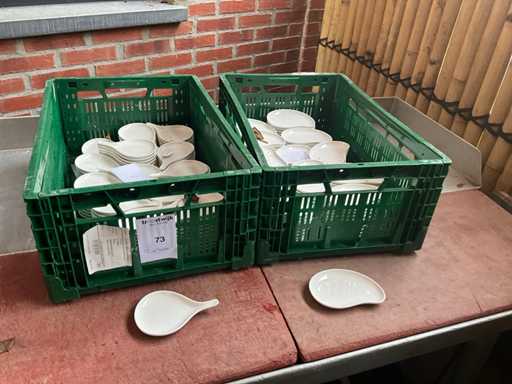 Party appetizers plates