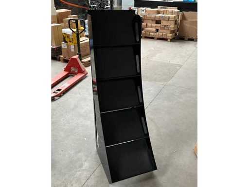 Metalldisplay schwarz ca. (Maß x H) 48 x 155 cm