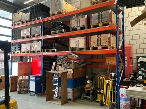 Rack pentru paleți Topregal PR 9000 cu plăci de depozitare