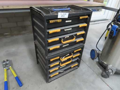 Assortment case with contents