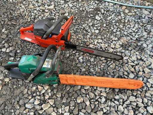 Karcher und Kettensägen Verschiedene Forst- und Gartenwerkzeuge