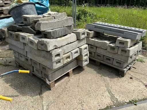 Pieds de clôture de construction (57x)