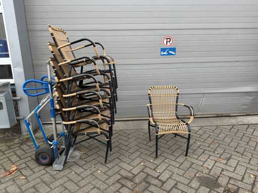 Scaun de terasă stivuit (20x)