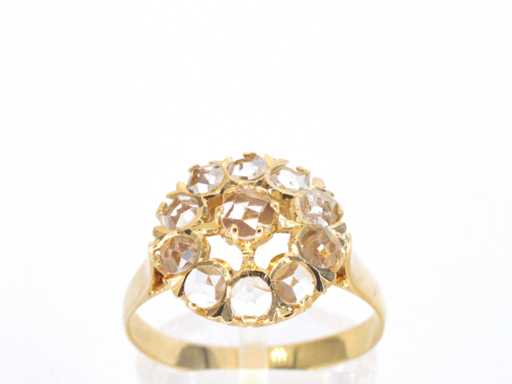 Gouden ring met edelstenen