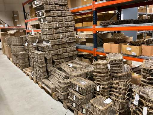 Lotto di cesti di vimini