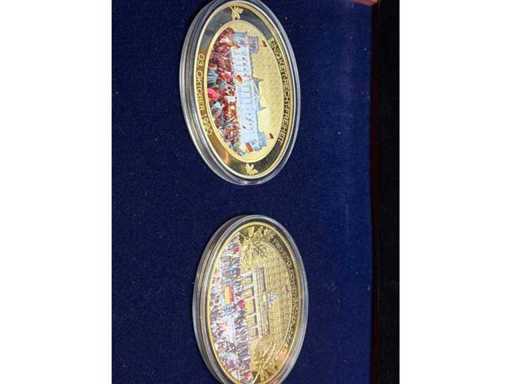 70mm Gedenmünzduo Oval Germania