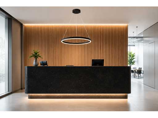 LED Ring Hanglamp 35W – 3CCT Dimbaar - Zwart – IP20 – HARVEY-35 3CCT