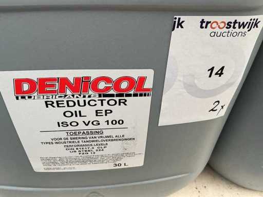 Denicol ISO VG 100+SAE 85W140 Reduktoröl + Getriebeöl, Schmierstoffkapazität 30 Liter (2x)