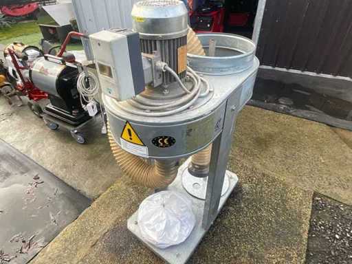 Vacuum cleaner / industrial suction unit on galvanized steel fixed frame Suction system