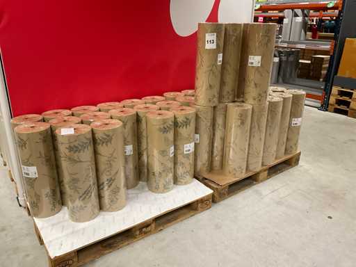 Horse Copper Flora, Meadow Rolls of wrapping paper