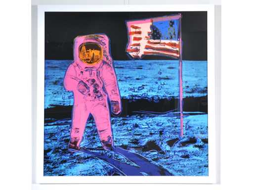 Andy Warhol (naar) - Moonwalk - 97x97 cm - certificaat
