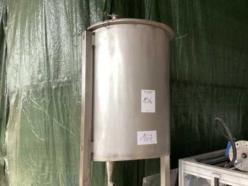 Hopper cu bază și dublu robinet