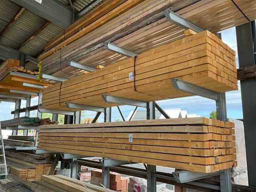 Lot of squared timber