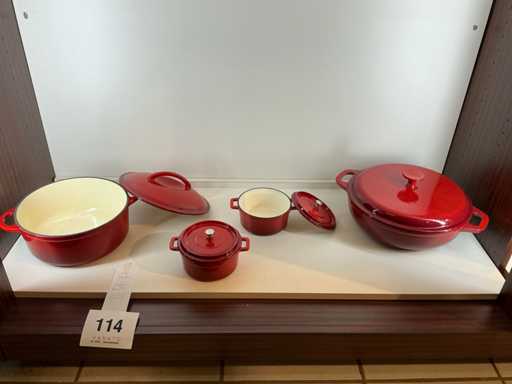 GSW Gietijzeren kookpotten (4x)