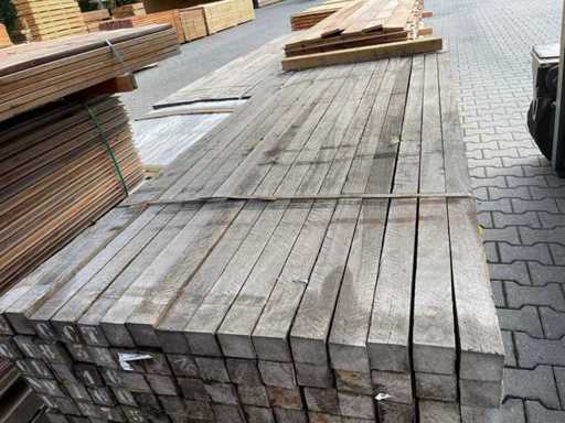 Poteaux Azobé finement sciés 2750x60x60mm (80x)
