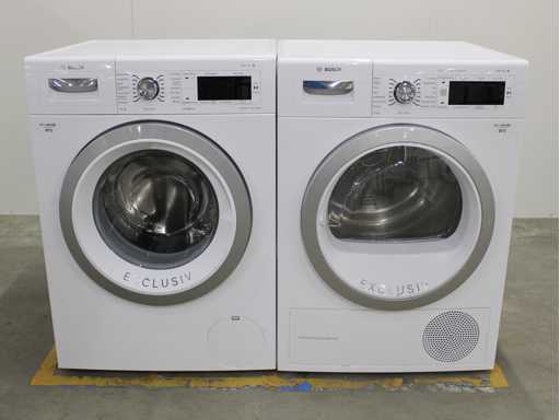 Série Bosch|8 Machine à laver exclusive & série Bosch|8 Sèche-linge à condensateur autonettoyant Exclusive