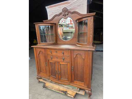 Vintage ladekast/vitrinekast