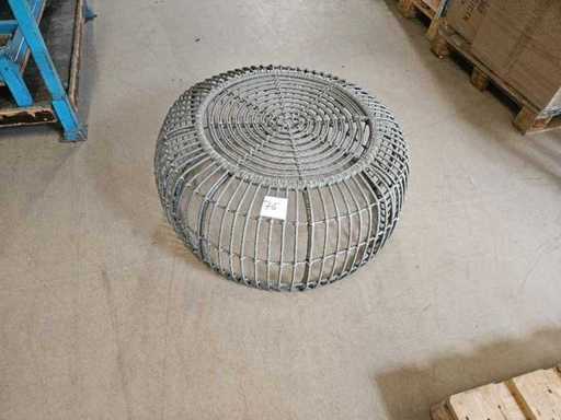 Table de patio en rotin 85 cm