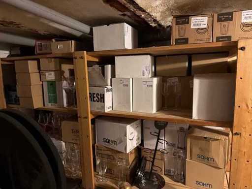 Lotto di oggetti in vetro