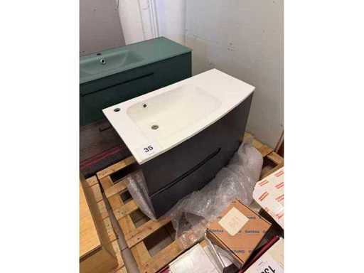 Sanijura - Soon 80cm - vanity unit - Bathroom furniture set