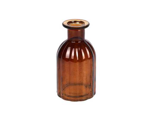 Vaas Ravenna glas Ø7xH14cm dark bruin t (3656x)