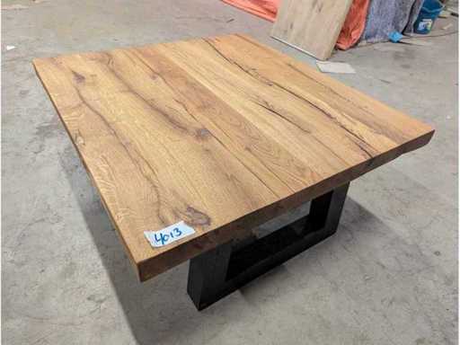 Tavolino da caffè in quercia recuperata 100x90cm