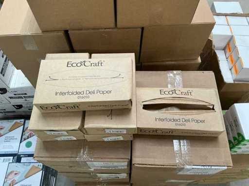 Carta da gastronomia intrecciata per cera secca 254x273mm marrone 254x273mm