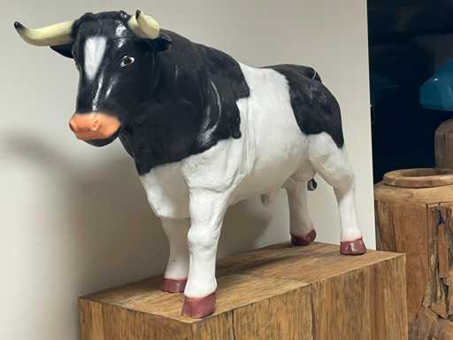 Bulle H69cm x L110cm Schwarz/Weiß