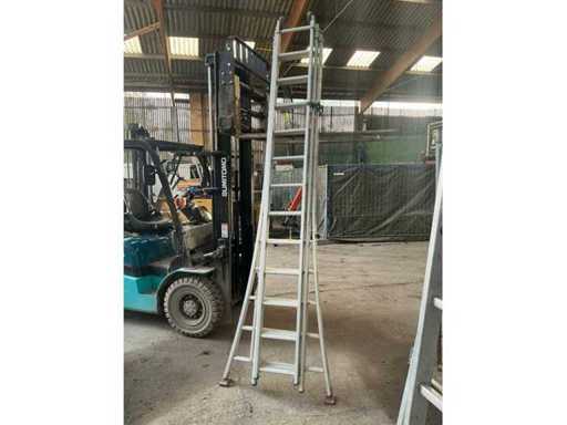 Échelle coulissante solide 3x13 en 3 parties