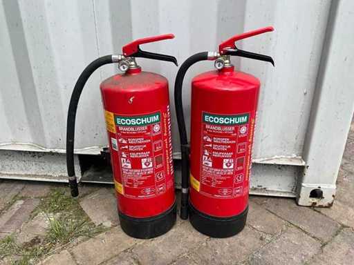Ecofoam 6 liter Fire Extinguisher (2x)