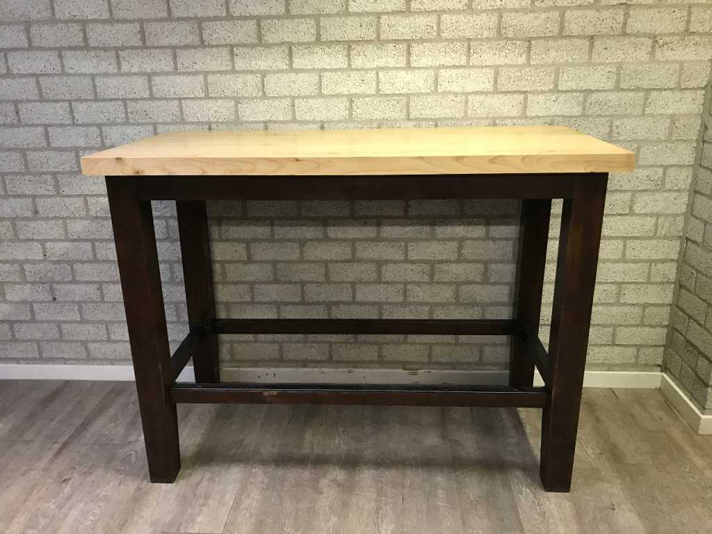 Table de bar en bois 120cm