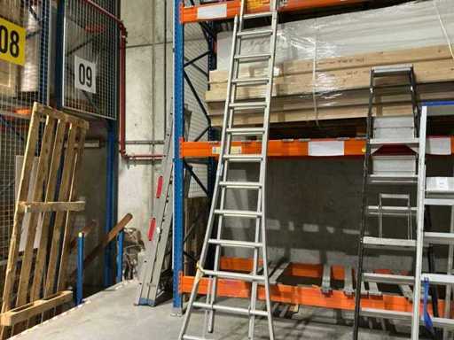 Aluminiowa drabinka przesuwna